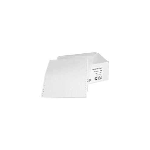 Sparco Continuous Paper - Letter - 8 1/2" x 11" - 20 lb Basis Weight - 1000 / Carton - White