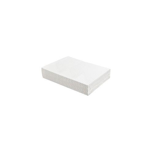 Sparco Wide Rule Memo Pads - Letter - 50 Sheets - Glue - Unruled - 16 lb Basis Weight - 8 1/2" x 11" - White Paper - Hard Cover - 1Dozen