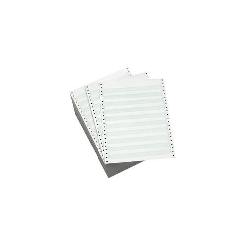 Sparco Continuous Paper - Letter - 8 1/2" x 11" - 15 lb Basis Weight - 3300 / Carton - Green Bar