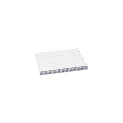 Sparco Dot Matrix Print Continuous Paper - 13 7/8" x 11" - 15 lb Basis Weight - 1625 / Carton - Green Bar