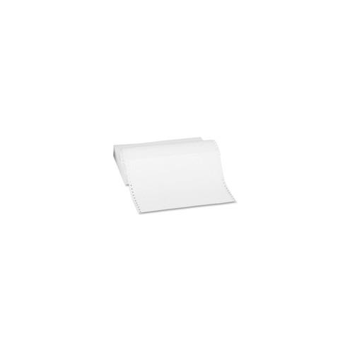 Sparco Continuous Paper - 12" x 8 1/2" - 20 lb Basis Weight - 2400 / Carton - White