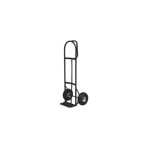 Sparco Heavy-Duty D-Handle Hand Truck - D-shaped Handle - 800 lb Capacity - 10" Caster Size - x 19" Width x 20" Depth x 50" Height - Charcoal Gray - 1 / Each