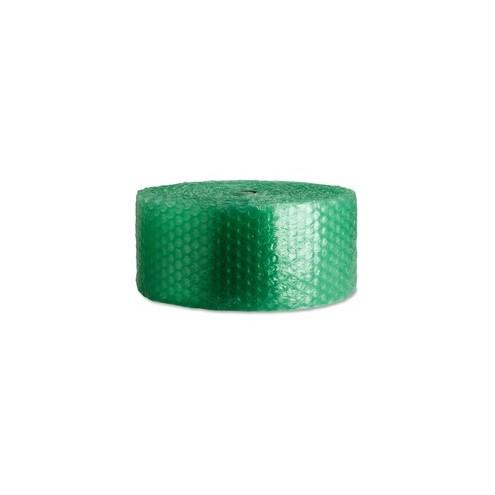 Sparco 300' Recycled Bubble Cushioning - 12" Width x 300 ft Length - 0.2" Bubble Size - Eco-friendly, Flexible, Lightweight - Green