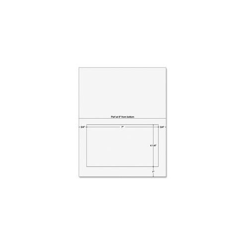 Sparco Laser, Inkjet Print Integrated Label Form - 7" x 4 1/4" - 250 / Pack - White
