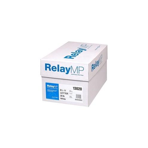 Relay MP Inkjet, Laser Print Copy & Multipurpose Paper - Letter - 8 1/2" x 11" - 20 lb Basis Weight - 5000 / Carton - White