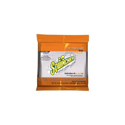 Sqwincher Activity Drink Flavored Powder Mix Packs - Powder - Orange Flavor - 2.50 gal Maximum Yield - 32 / Carton