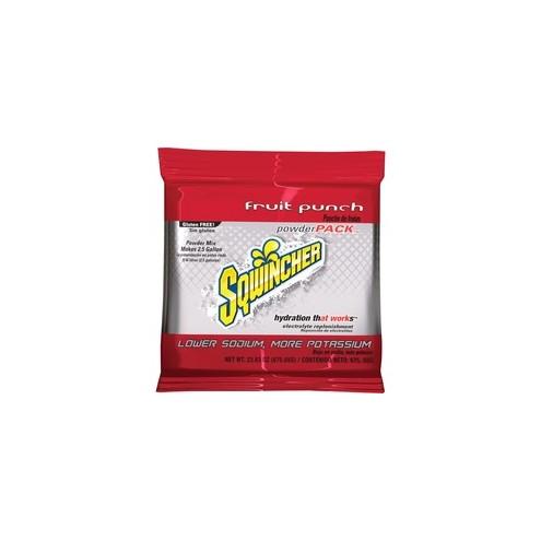 Sqwincher Activity Drink Flavored Powder Mix Packs - Powder - Fruit Punch Flavor - 2.50 gal Maximum Yield - 32 / Carton