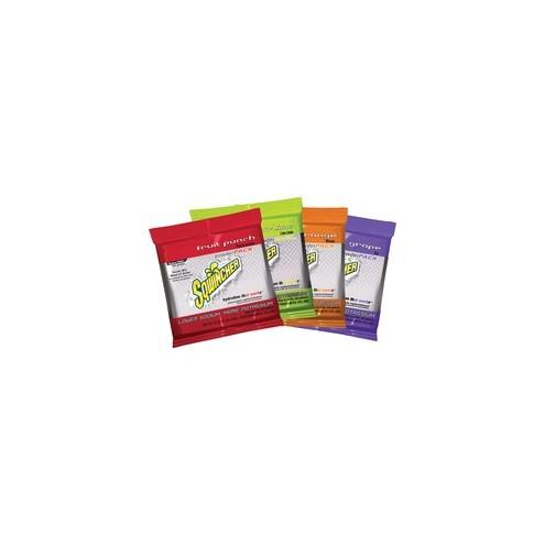 Sqwincher Activity Drink Flavor Powder Packs - Powder - Assorted Flavor - 2.50 gal Maximum Yield - 32 / Carton