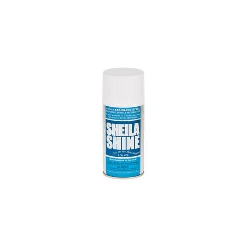 Sheila Shine Stainless Steel Polish - Aerosol - 10 fl oz (0.3 quart) - 12 / Carton - White