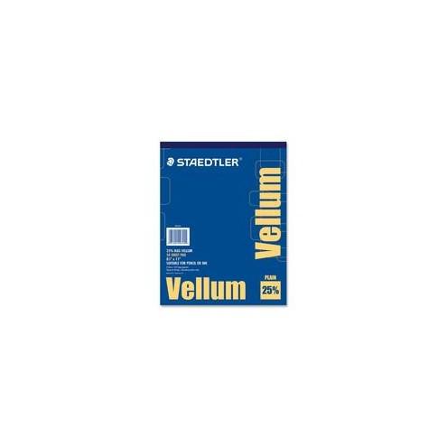 Staedtler Vellum Paper Pad - Letter - 8 1/2" x 11" - 16 lb Basis Weight - Smooth - 50 / Pad - White