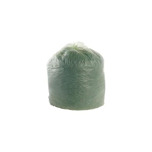 Stout EcoSafe Compostable Trash Bags - 64 gal - 48" Width x 60" Length x 0.85 mil (22 Micron) Thickness - Green - Plastic - 30/Carton