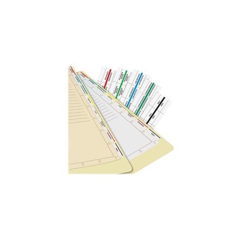 Tabbies Medical Chart Index Divider Sheets - Blank Tab(s) - 7 Hole Punched - White Divider - White Tab(s) - 400 / Box