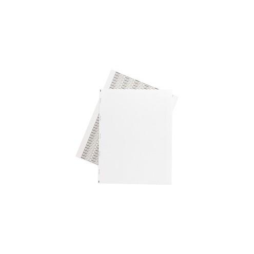 Tabbies Transcription Label Printer Sheets - 8 1/2" Width x 11" Length - Laser - White - 100 / Box