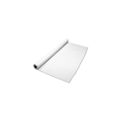 Tablemate Banquet Size Plastic Table Cover Roll - 300 ft Length x 40" Width - Plastic - White - 1 Each