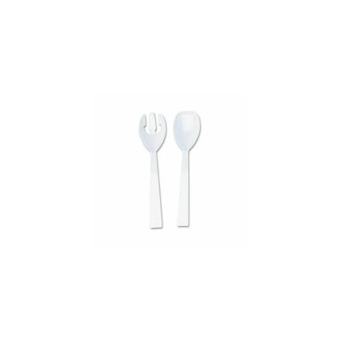 Tablemate Fork/Spoon Serving Set - 4 Piece(s) - 12/Box - 2 - 2 - 9.50" Length - Plastic - White