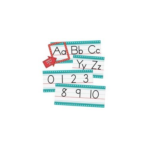 Teacher Created Resources Marquee Alphabet Bulletin Board Set - Fun, Learning Theme/Subject - 0.06" Height x 7.50" Width x 17.50" Length - Multicolor - 1 Set