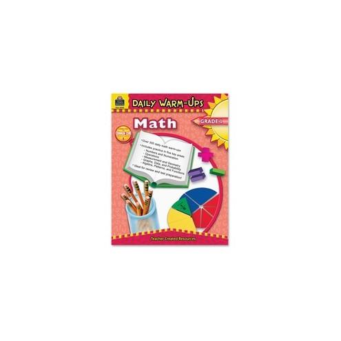 Teacher Created Resources Gr 1 Math Daily Warm-Ups Book Printed Book - Teacher Created Resources Publication - Book - Grade 1