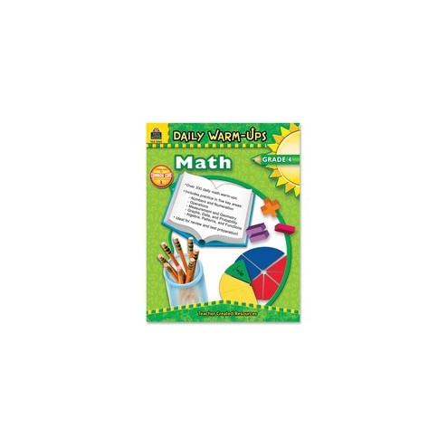 Teacher Created Resources Gr 4 Math Daily Warm-Ups Book Printed Book - Book - Grade 4