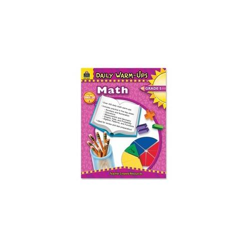 Teacher Created Resources Gr 5 Math Daily Warm-Ups Book Printed Book - Teacher Created Resources Publication - Book - Grade 5