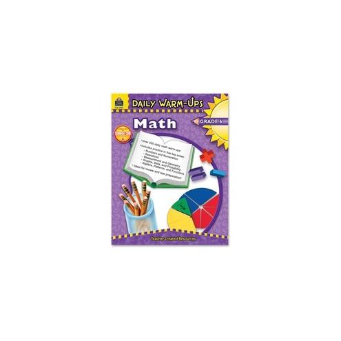 Teacher Created Resources Gr 6 Math Daily Warm-Ups Book Printed Book - Book - Grade 6