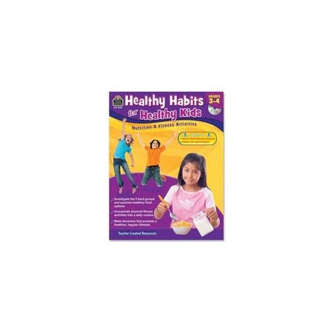 Teacher Created Resources Gr 3-4 Healthy Habits Workbk Printed/Electronic Book - Book, CD-ROM - Grade 3-4