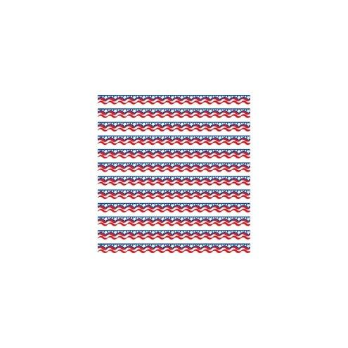 Teacher Created Resources Patriotic Scalloped Border Trim - (Scalloped Border) Shape - Self-adhesive - Acid-free, Durable - 0.10" Height x 420" Length - Assorted - 12 / Pack