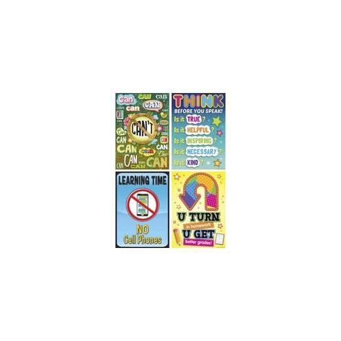 Teacher Created Resources Class Inspirational Posters - 13.4" Width x 19" Height - Multicolor