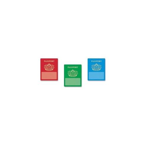 Trend Passport Classic Accents - Learning, Fun Theme/Subject - 36 (Passport) Shape - Precut, Durable, Reusable - 6" Height x 7" Length - Multicolor - 36 / Pack