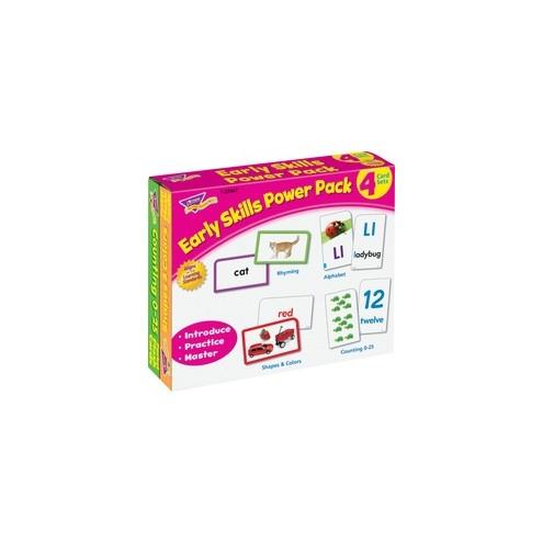 Trend Early Skills Power Pack Flash Card Set - Theme/Subject: Learning - Skill Learning: Rhyming, Letter Sound, Photography, Word, Shape, Number - 3+