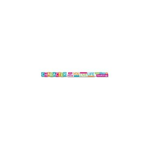 Trend Character It's How You Live Message Banner - 10 ft Width x 0.1" Height - Multicolor