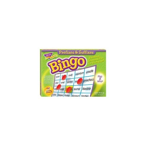 Trend Prefixes and Suffixes Bingo Game - Educational - 3 to 36 Players