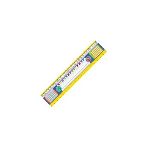 Trend Gr 2-3 Desk Toppers Reference Name Plates - 3.75" Height x 18" Width x 16" Length - Multicolor - 36 / Pack