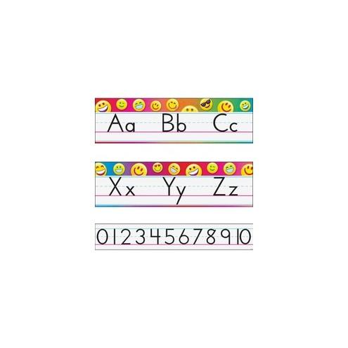 Trend Alphabet Bulletin Board Sets - Learning, Fun Theme/Subject (Uppercase Letters, Lowercase Letters, Numbers) Shape - Multicolor - 1 Set