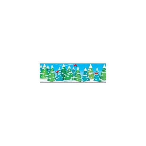 Trend Winter Wonderland Bolder Border - Winter Theme/Subject - 1 (Border) Shape - Precut, Durable, Reusable - 2.75" Height x 429" Width x 42" Length - Multicolor - 1 Pack