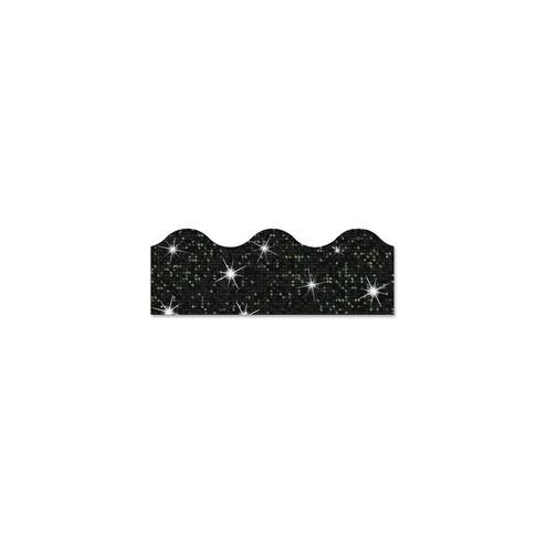 Trend Sparkle Terrific Trimmers - Sparkle - Durable, Reusable - 2.25" Height x 390" Width x 41" Length - Black - 1 Pack