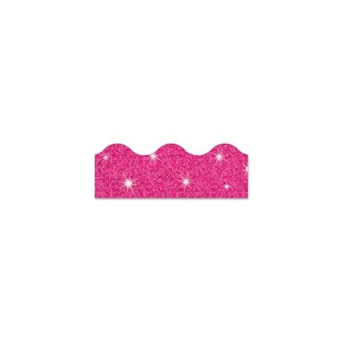 Trend Sparkle Terrific Trimmers - Sparkle - Durable, Reusable - 2.25" Height x 390" Width - Hot Pink - 1 Pack