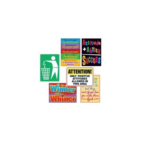 Trend Attitude Matters Posters Combo Pack - 13.4" Width x 19" Height - Multicolor