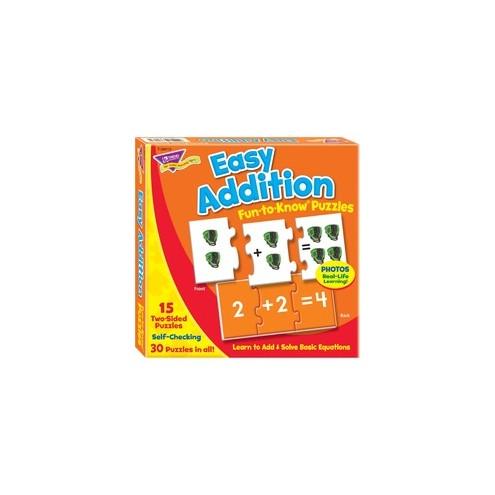 Trend Easy Addition Fun-to-Know Puzzles - Theme/Subject: Learning - Skill Learning: Addition, Number Recognition - 5 Year & Up - 45 Pieces