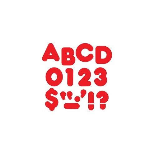 Trend Reusable 2" Ready Alphabet Letters Set - 100, 20 (Capital Letter, Punctuation Marks) Shape - Casual Style - Precut - 2" Height x 9" Length - Red - Paper - 1 Pack