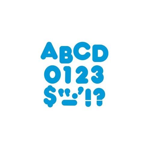 Trend Reusable 2" Ready Alphabet Letters Set - 100, 20, 20 (Capital Letter, Number, Punctuation Marks) Shape - Casual Style - Precut, Reusable - 2" Height x 9" Length - Blue - Paper - 1 Pack