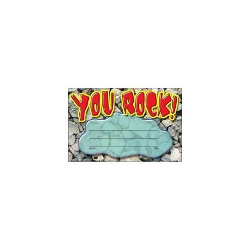 Trend You Rock Colorful Recognition Awards - 8.50" x 5.50" - Multicolor - 1 Pack