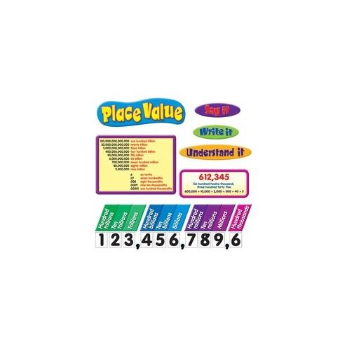 Trend Place Value Bulletin Board Set - Theme/Subject: Learning - Skill Learning: Decimal, Color, Mathematics, Chart - 77 Pieces