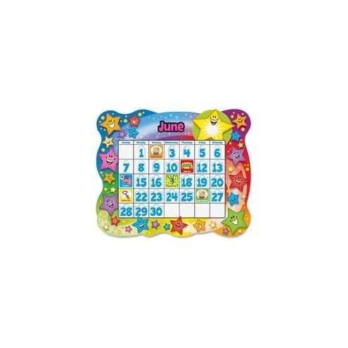 Trend Star Calendar Bulletin Board Set - Durable - 26" Height x 31.50" Width - Assorted - 1 / Set