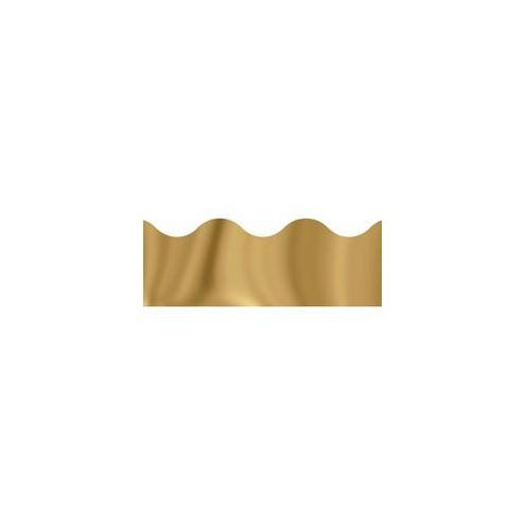 Trend solid-colored Terrific Trimmers - Reusable, Precut - 0.01" Height x 2.25" Width x 390" Length - Gold - 12 / Pack