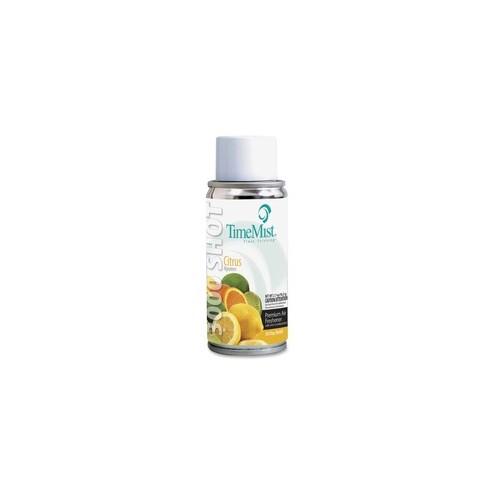 TimeMist Metered 30-Day Micro Citrus Scent Refill - Liquid - 3 fl oz (0.1 quart) - Citrus - 30 Day - 12 / Carton - Odor Neutralizer, Long Lasting