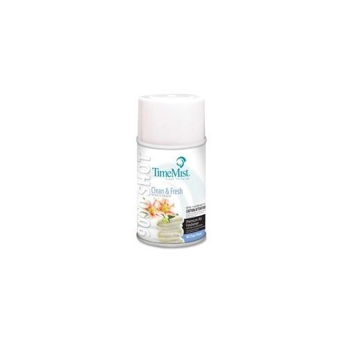 TimeMist Metered 90-Day Clean/Fresh Scent Refill - 7.3 fl oz (0.2 quart) - Clean and Fresh - 90 Day - 4 / Carton