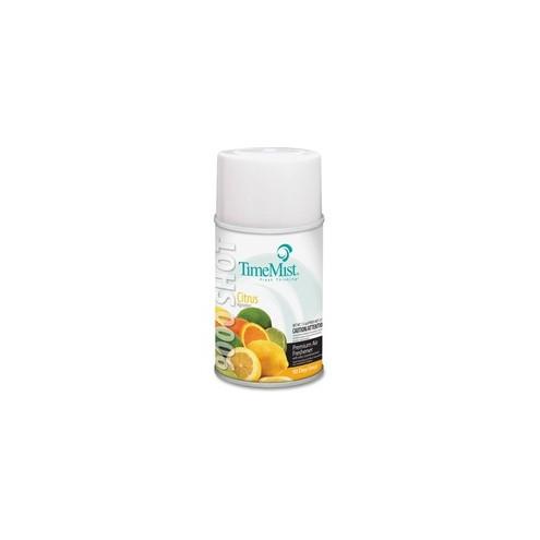 TimeMist Metered 90-Day Citrus Scent Refill - 7.5 fl oz (0.2 quart) - Citrus - 90 Day - 4 / Carton