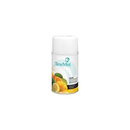 TimeMist Metered 30-Day Citrus Scent Refill - Aerosol - 6000 ft³ - 6.6 fl oz (0.2 quart) - Citrus - 30 Day - 12 / Carton - Long Lasting, Odor Neutralizer