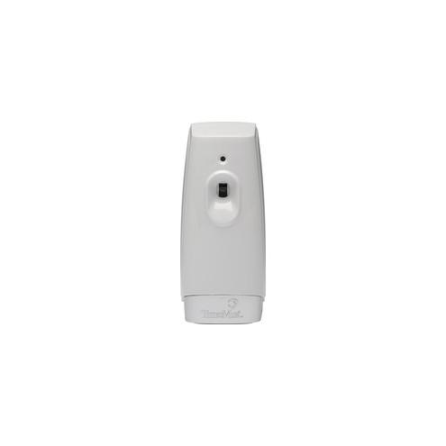 TimeMist Settings Dispenser Micro Air Freshener - 0.13 Hour, 0.25 Hour, 0.50 Hour - 4 x AA Battery - 6 / Carton - White