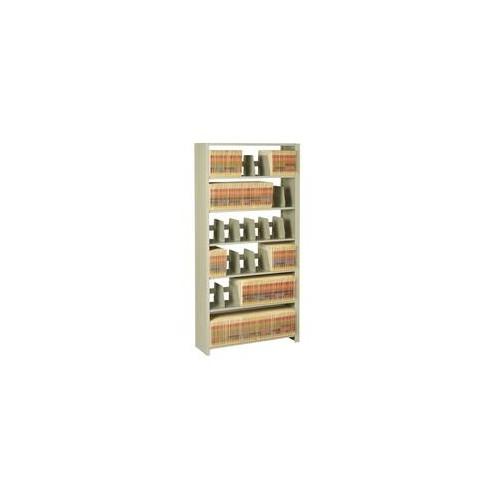 Tennsco Starter Shelve - 48" x 12" x 76" - 6 x Shelf(ves) - Letter - 400 lb Load Capacity - Sand - Steel - Recycled - Assembly Required
